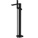 Смеситель для ванны напольный Azario Piano AZ-208260AB5PA-0308A с душевым гарнитуром (черный матовый)