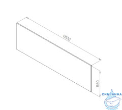 Фронтальная панель для ванны 180х80 см AM.PM Inspire 2.0 W52A-180-080W-P