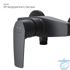 Смеситель для душа AM.PM Gem F90A20022 (черный матовый)