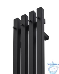 Полотенцесушитель электрический Grois Quartet GR-125 R 18×150 (черный матовый)