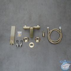 Смеситель для душа Lemark Ursus LM7203BG с душевым гарнитуром (брашированное золото)