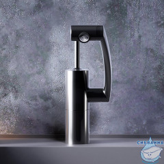 Смеситель для раковины Damixa Arc 290217364 (черный матовый)