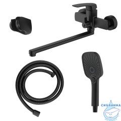 Смеситель для ванны Azario Conda AZ-K1711B (черный матовый)