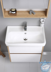 Шкаф-зеркало Aqwella Сити 50 дуб балтийский SIT0405DB