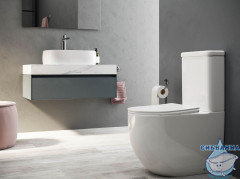 Унитаз напольный Ceramicanova Mia Rimless CN1801с бачком и сиденьем Soft Close (микролифт)