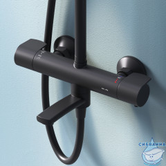 Душевая система Am.Pm X-Joy 230 1 режим F0785A522 (черный матовый)