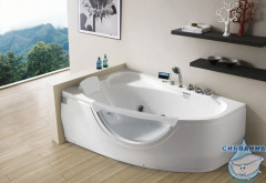 Акриовая ванна Gemy G9046 K L 161х96 с гидромассажем