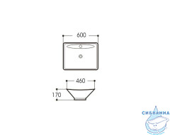 Раковина на столешницу 60 см Aquatek AQ5518-00
