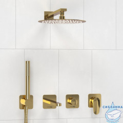 Душевая система Wasserkraft 250 1 режим A2151.278.279.183.208.280.197.281 (глянцевое золото )