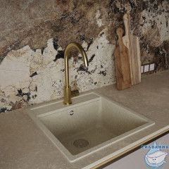 Смеситель для кухни Oliveeka OL-963002-BG (золото матовое)