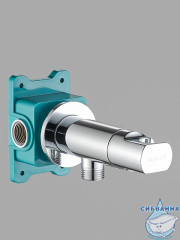 Встраиваемый смеситель с гигиеническим душем ALMAes Agata AL-877-01 (хром) (с прогрессивным смесителем)