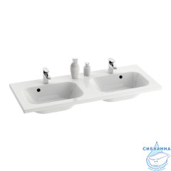 Тумба двойная Ravak Chrome 120 белый с раковиной Chrome 120