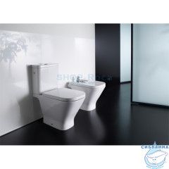 Унитаз напольный Roca Gap горизонтальный выпуск 342477000 с бачком, без сиденья