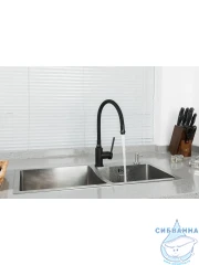 Смеситель кухни Frap F4067-6 (черный матовый)