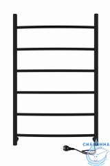 Полотенцесушитель электрический Indigo Arc П5 50х80 черный муар (с возможностью скрытого подключения, подключение R/L)