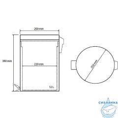 Ведро для мусора Bemeta Hotel 104315032