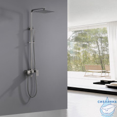 Душевая система Abber Daheim 250 1 режим AF8216NG (никель)