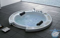 Акриовая ванна Gemy G9060 B 210х210 с гидромассажем