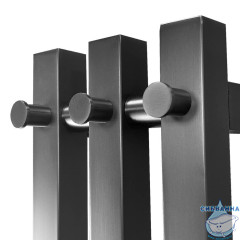Полотенцесушитель электрический Calypso Deimos 3 15х120 (оружейная сталь)