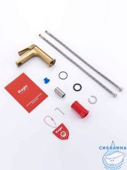 Смеситель для раковины Raglo R07.10.03 (сатин золотой)