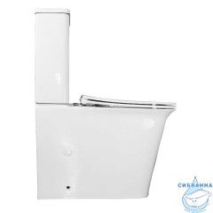 Унитаз напольный безободковый Azario Velise AZ-1222A с бачком и сиденьем Soft Close (микролифт)