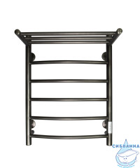 Полотенцесушитель электрический Санприз Классик П6 45х60 с полкой (оружейная сталь) (подключение универсальное)