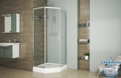 Душевое ограждение Encanto Bello 90x90 см профиль хром, стекло прозрачное ES090.6115A (без поддона)