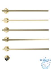 Полотенцесушитель электрический  Wonzon&Woghand Dortmund 58х77 WW-A365-BG (с возможностью скрытого подключения, подключение универсальное) (брашированное золото)