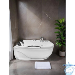 Акриловая ванна с гидромассажем Loranto CS-806NL 170x120 с каркасом