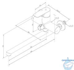 Смеситель для ванны Damixa RedBlu Origin Top 839000000 (хром)