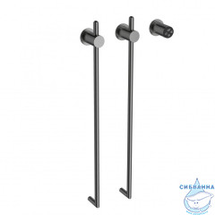 Полотенцесушитель электрический  Wonzon&Woghand Leipzig 37х76 WW-AL3621-GM (с возможностью скрытого подключения, подключение универсальное) (графит)