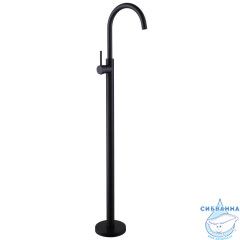  Смеситель для раковины напольный ABBER  Wasser Kreis AF8141B (без донного клапана) (черный матовый)