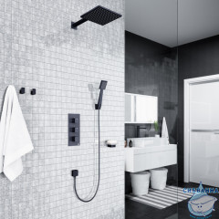 Душевая система Timo Tetra-Thermo SX-0179/03SM 230 1 режим (черный матовый)