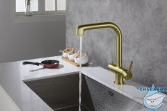 Смеситель для кухни Timo Saona 2346/17FL (золото матовое)