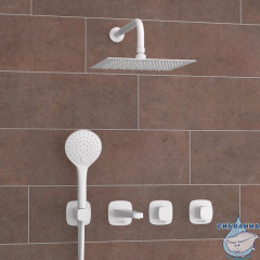 Душевая система Wasserkraft 250 1 режим A9551.267.316.146.254.328.156.155 (белый матовый)