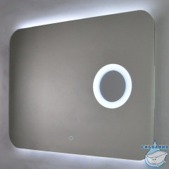 Зеркало Calypso Elegant Led 80x60 с подсветкой, с увеличительным зеркалом, подогревом ЗЛП123