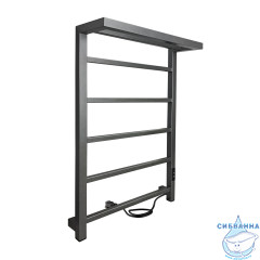 Полотенцесушитель электрический Indigo Forma П5 (с таймером) 50х80 графит  (с возможностью скрытого подключения, подключение R/L)