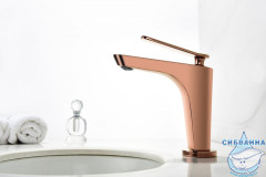  Смеситель для раковины ABBER  Zeitlos AF8909RG (без донного клапана) (розовое золото)