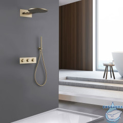 Душевая система Abber Wasser Kreis 300 1 режим AF8151G (золото матовое)