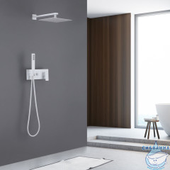 Душевая система Abber Daheim 250 1 режим AF8218W (белый матовый)