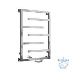 Полотенцесушитель электрический Indigo Delos П7 (с таймером) 50х80 хром (с возможностью скрытого подключения, подключение R/L)