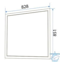 Зеркало 1Marka Прованс 85 белый глянец