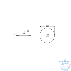 Душевая система Vitra AquaHeat 458657 220 1 режим (хром)