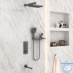 Душевая система Vincea 320 1 режим VSFW-431T1RGM (вороненая сталь)