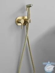 Смеситель с гигиеническим душем Calypso CS5220-3 (золото матовое)