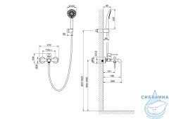 Смеситель для ванны Aquatek Европа AQ1349BG (золото шлифованное)