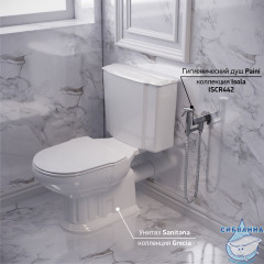 Смеситель Paini Isola ISCR442 с гигиеническим душем (хром)