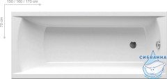 Ванна акриловая Ravak Classic 160x70