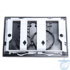 Инсталляция для унитаза Calypso Alpha CS005-GM с кнопкой смыва Calypso CS004-BMR черный