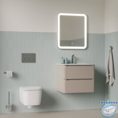 Унитаз подвесной безободковый Iddis Bridge с сиденьем Soft Close (микролифт) BRIRNSEi25